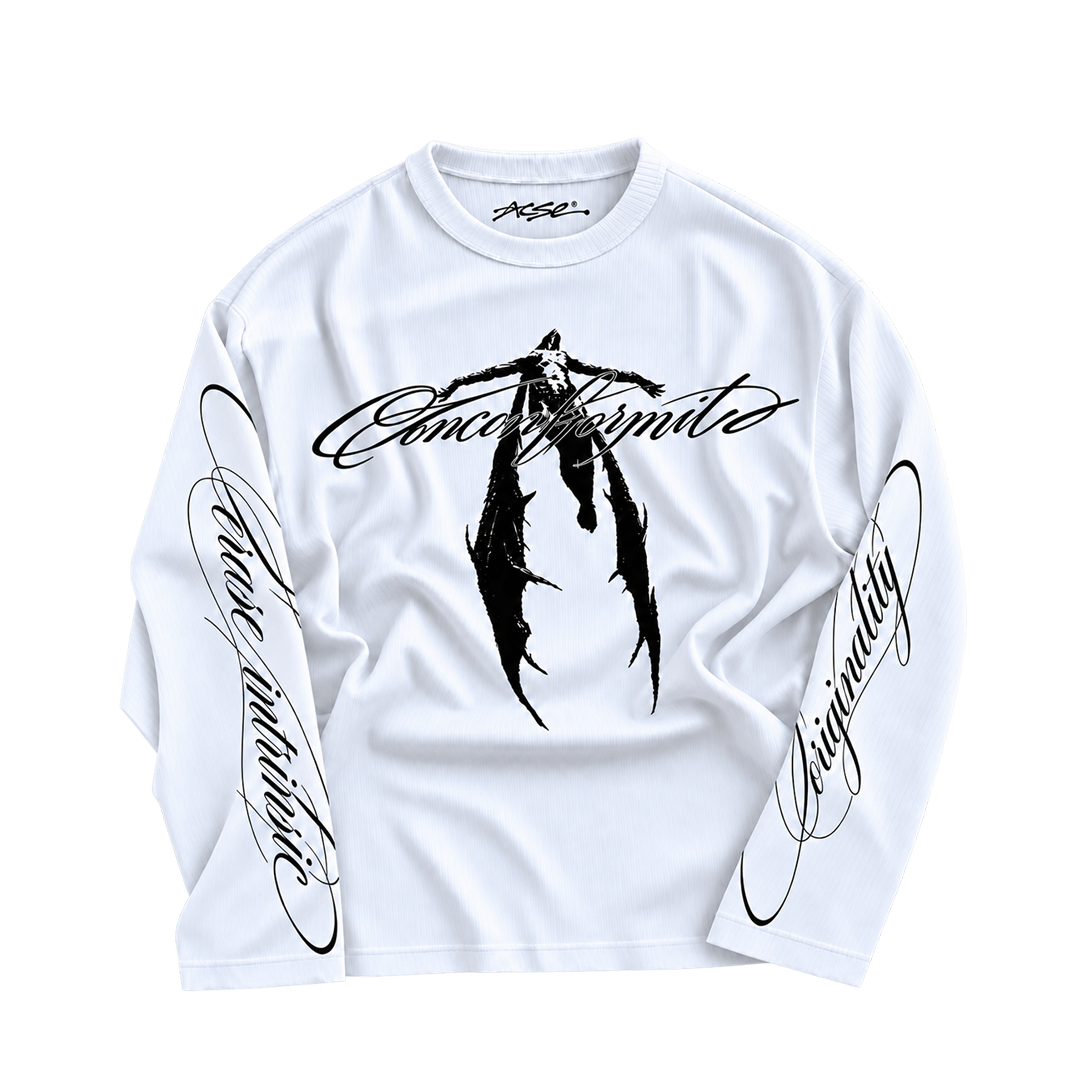 XD0Q- WAFFLE KNIT WHITE